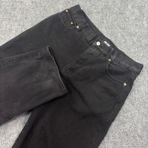 Palace P90 Baggy Jeans Size 30W x 28L Black Loose Fit Streetwear Men's